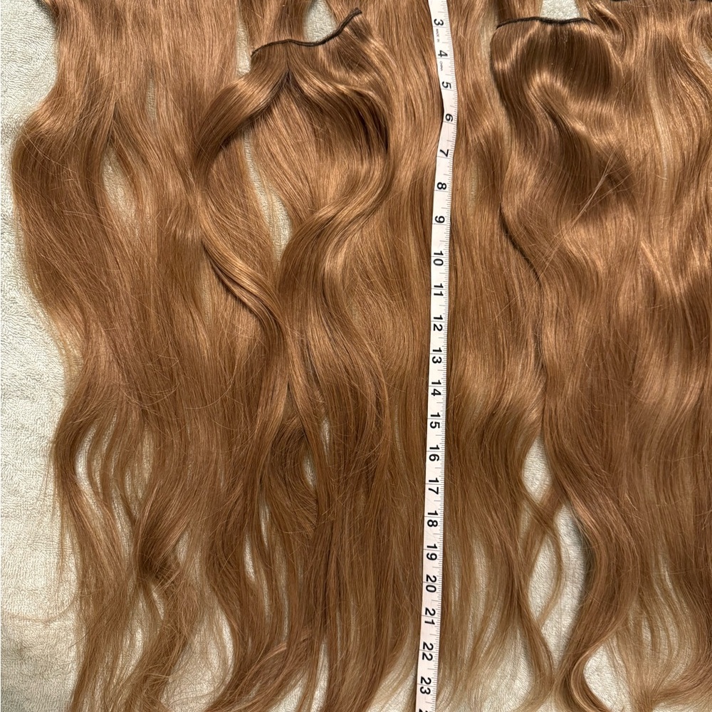Bellami Magnifica 240g 24” Ash Brown Natural Clip-In Hair Extensions & Pony